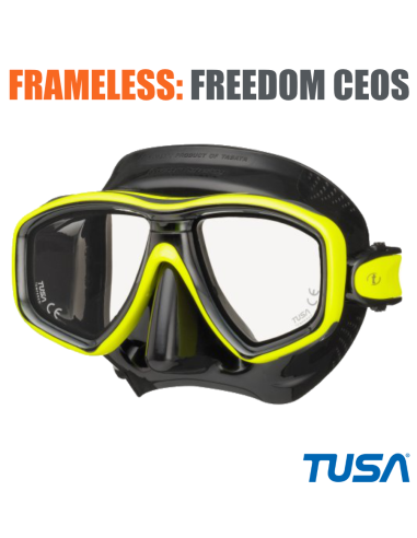 Tusa FREEDOM CEOS optical "+" diving mask