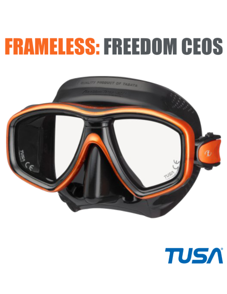 Tusa FREEDOM CEOS optical "+" diving mask
