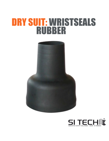 Bottle wrist cuff for dry diving suit.