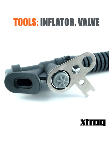 Inflator and valve service wrench