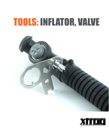 Inflator and valve service wrench