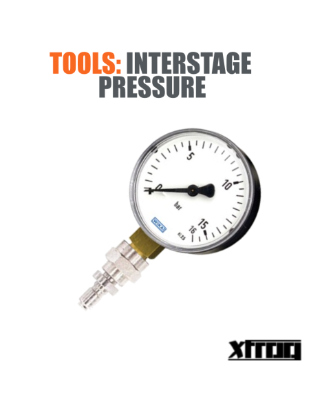 Interstage pressure gauge