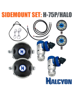 Halcyon H-75P Sidemount Set – El regulador perfecto para buceo Sidemount