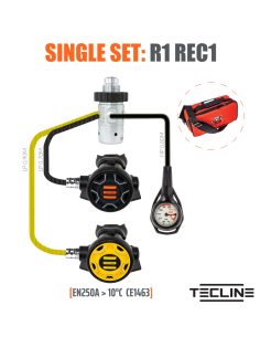 TecLine R1 REC1 + OCTO + SPG – Atemregler für warmes Wasser | Diving-Store