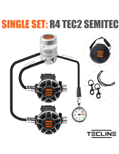 TecLine R4 TEC2 SemiTec Regulator – Professional TEC Configuration for Cold Water Diving