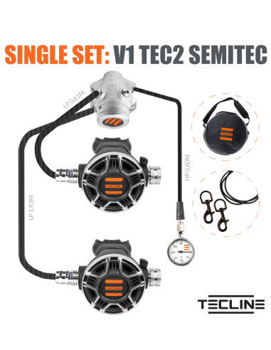 TecLine V1 ICE TEC2 SemiTec – Zaawansowany Zestaw Automatów do Nurkowania