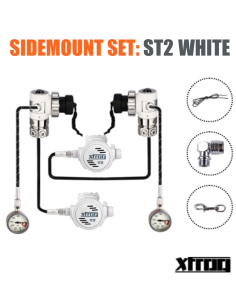 xFROG - ST2 HD Black / White SideMount - Regulador de Buceo Ecológico 2