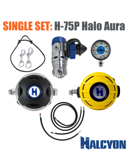 Halcyon H-75P + HALO + AURA - High-Performance Breathing Regulator