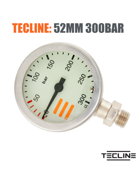 TecLine manometr 52MM 300BAR