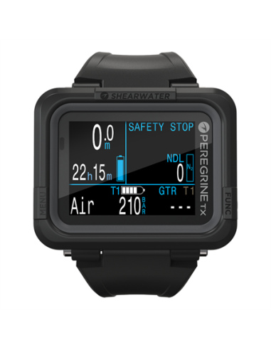 Shearwater Peregrine TX – Dive Computer with Air Integration and Digital Compass