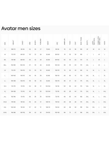 Avatar 102 AIRON męski - suchy skafander