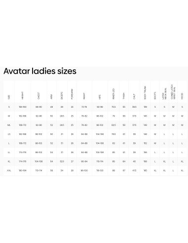 Avatar 102 AIRON Frau - Trockentauchanzug