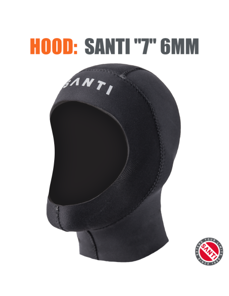 Santi hood "7" 6mm - neoprene