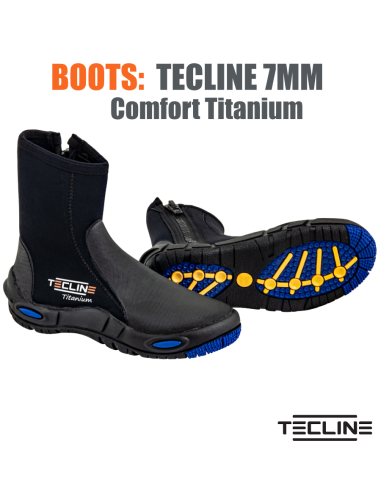 TecLine Bottes Comfort Titanium 5mm - néoprène