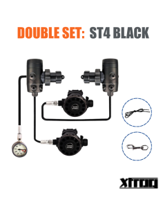 xFROG - ST4 HD Schwarz BackMount: Zuverlässiger Tauchregulator