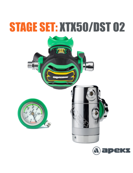 Apeks XTX50/DST NITROX - Regulador Profesional para Buceo con Nitrox