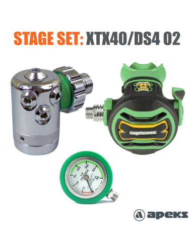 Apeks XTX40/DS4 NITROX - Regulador Profesional para Buceo con Nitrox