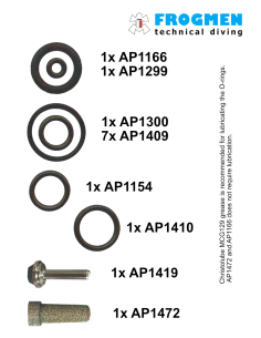 Apeks - Service Kit 1st – AP0241 für Erste Stufe 2