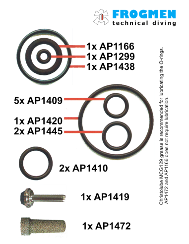 Apeks - Service Kit 1st – AP0241 für Erste Stufe