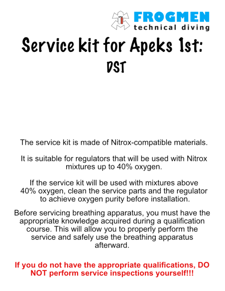 Apeks - Service Kit 1st – AP0241 für Erste Stufe