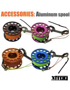xFROG 30m Aluminum Diving Spool – Lightweight & Durable for Technical Divers