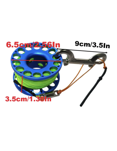 xFROG Spool 30 m – Aluminium-Spule für technisches Tauchen