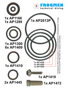 Apeks - Service Kit 1st – DB4 / DB4+ / DBT / XL4 OCEA für Erste Stufe 2