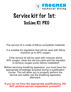 TecLine Service Kit for 1st Stage R1 PRO – Reliable Maintenance for Your Regulator | Diving-Store.eu