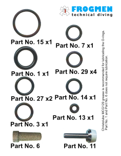TecLine Service Kit for 1st Stage R4 TEC – Complete Maintenance Kit | Diving-Store.eu 2