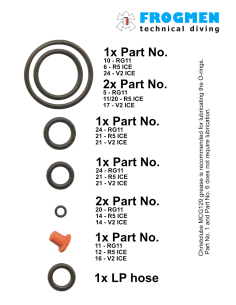 TecLine Service Kit for 2nd Stage – Complete Regulator Maintenance Kit 2