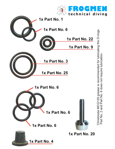 TecLine R5 TEC – Kit de Service Première Étape Nitrox +40%